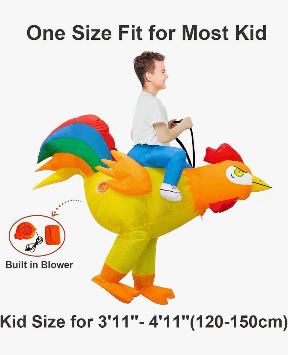 Kids Inflatable Rooster Costume