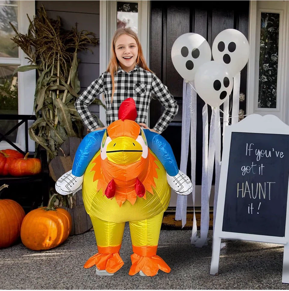 Kids Inflatable Rooster Costume - photo 2