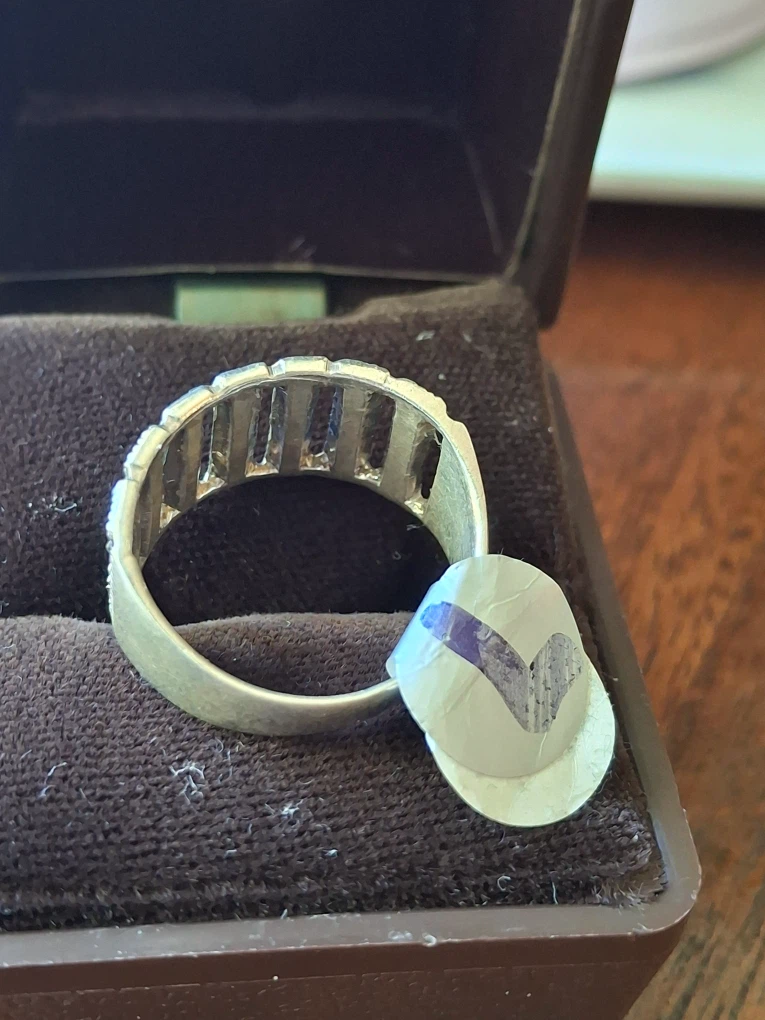 Marcasite ring (silver, stamped 925) - photo 3