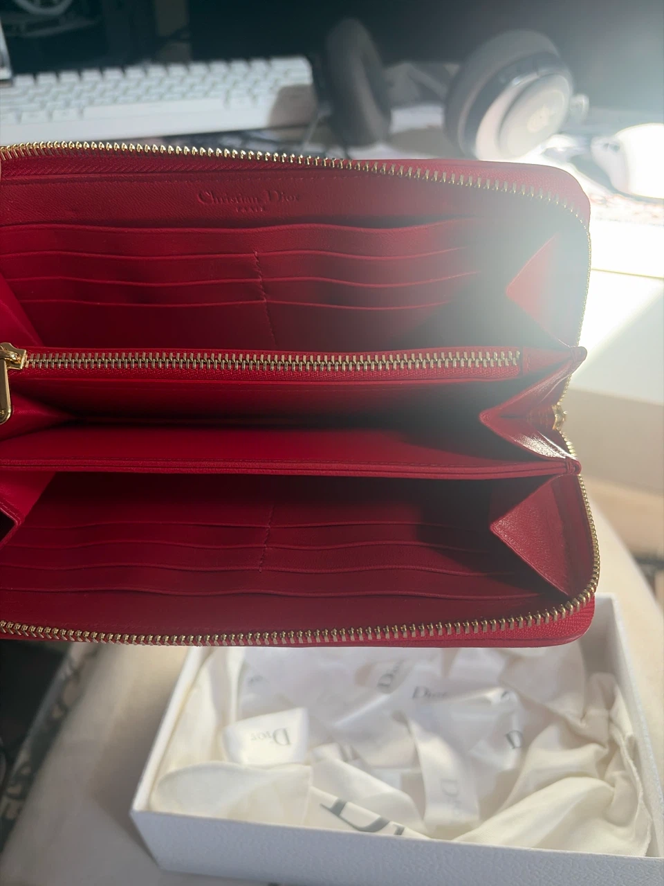 Christian Dior Cannage Zip-Around Wallet - photo 4