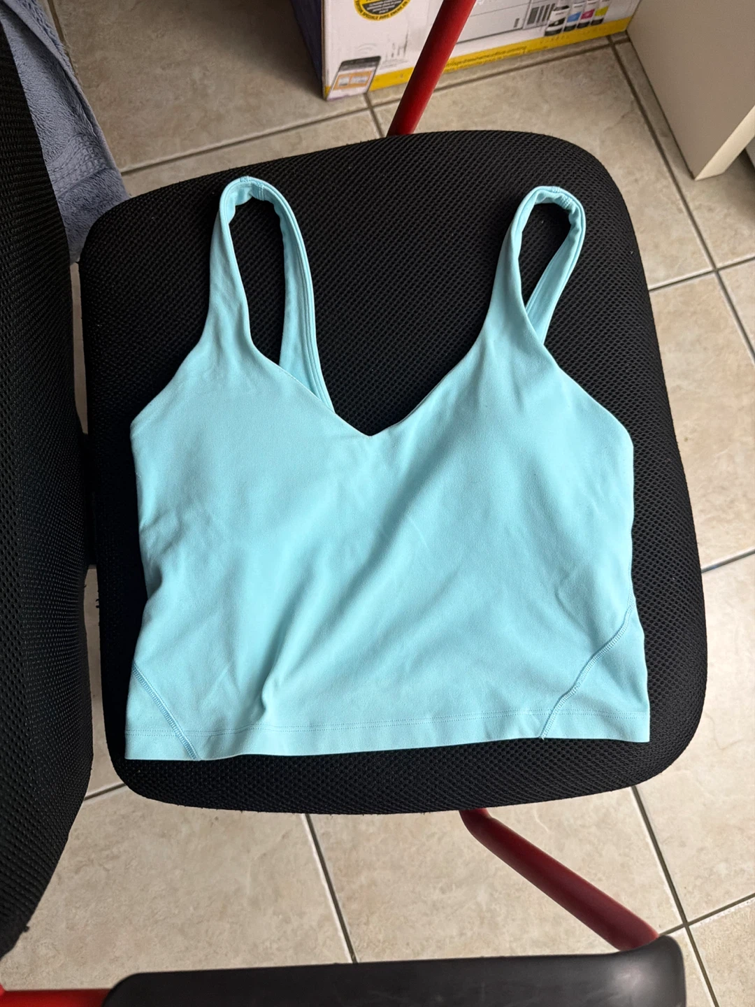 Lululemon Light Blue Crop Tank Top