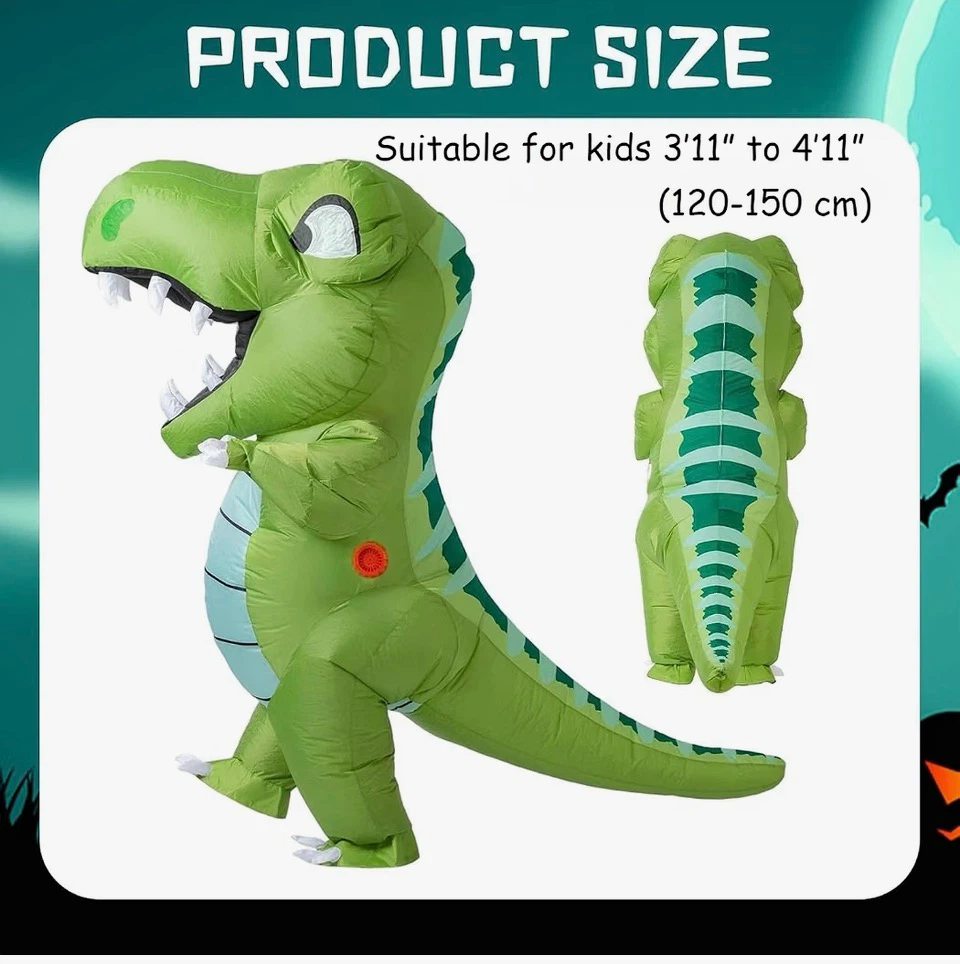 Kids Inflatable Dinosaur Costume - photo 4