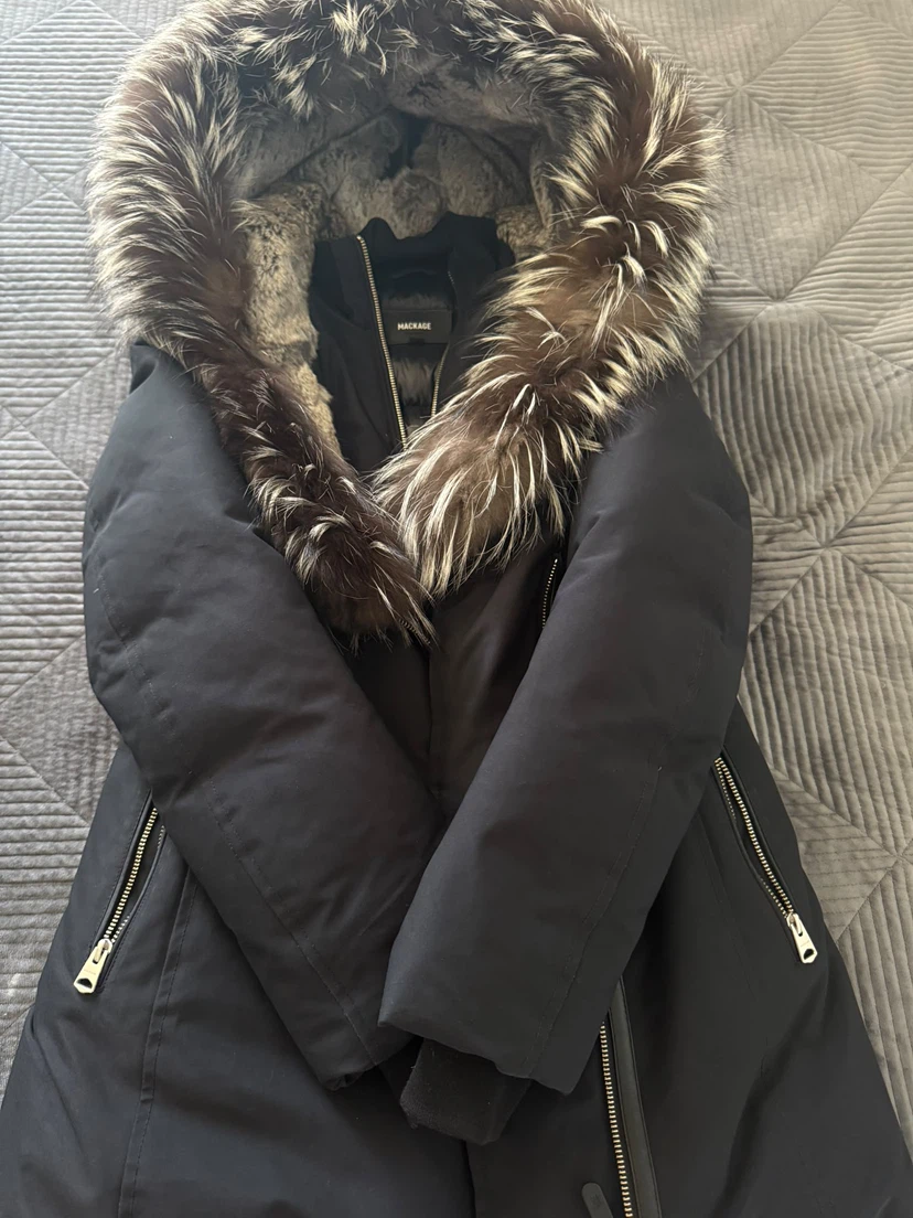 Mackage Black Down Parka