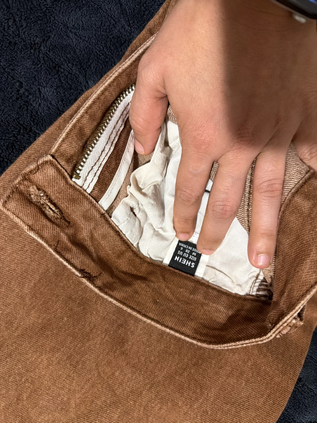 SHEIN Brown Denim Jeans - photo 3