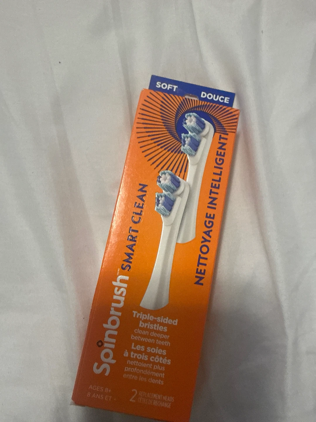 Three Spinbrush Smart Clean Replacement Heads