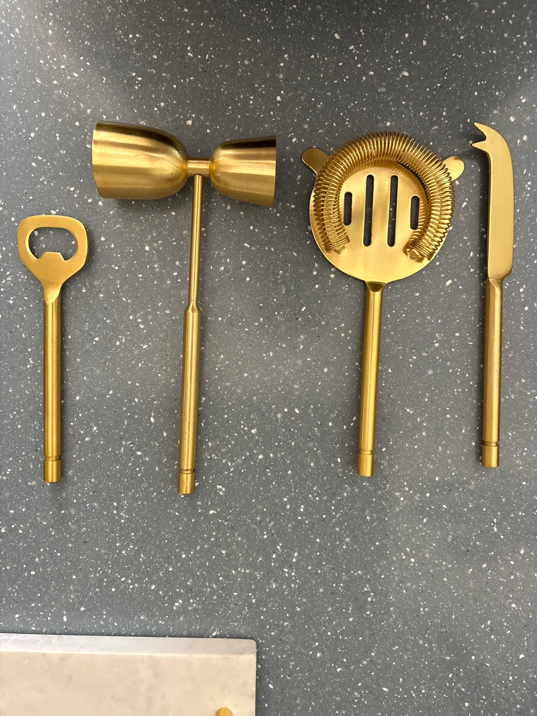 Gold Bar Tool Set with Marble Base - photo 4