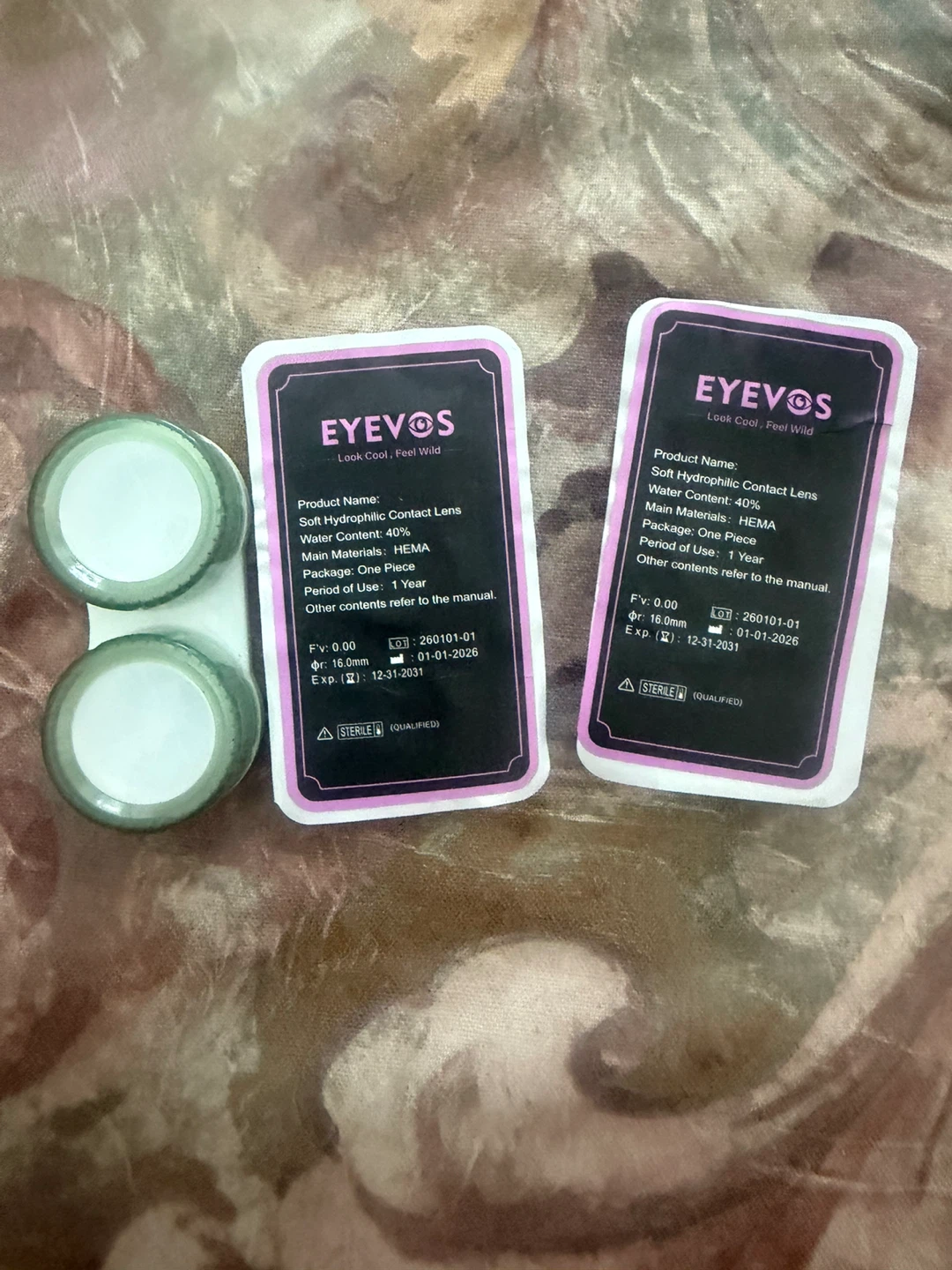 EYEVOS Soft Hydrophilic Contact Lenses