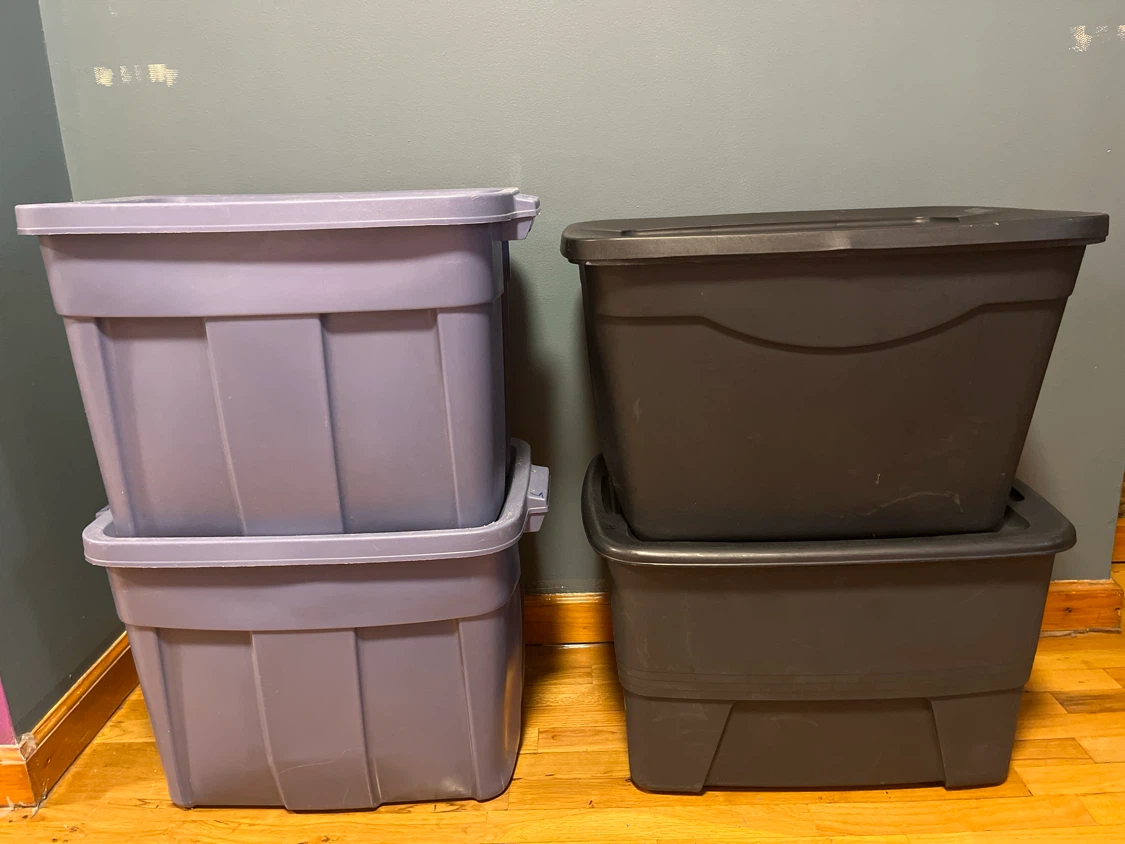 4 Storage Totes 18 Gallon - photo 2