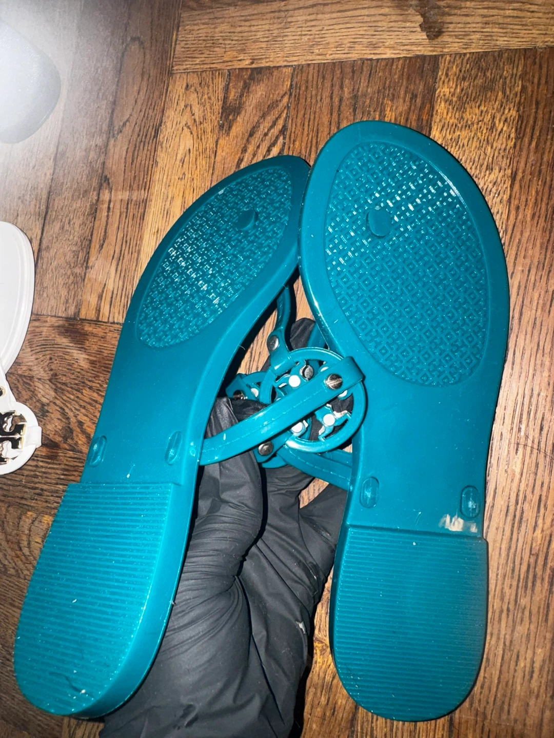 Tory Burch Teal Jelly Sandals Size 7 - photo 3