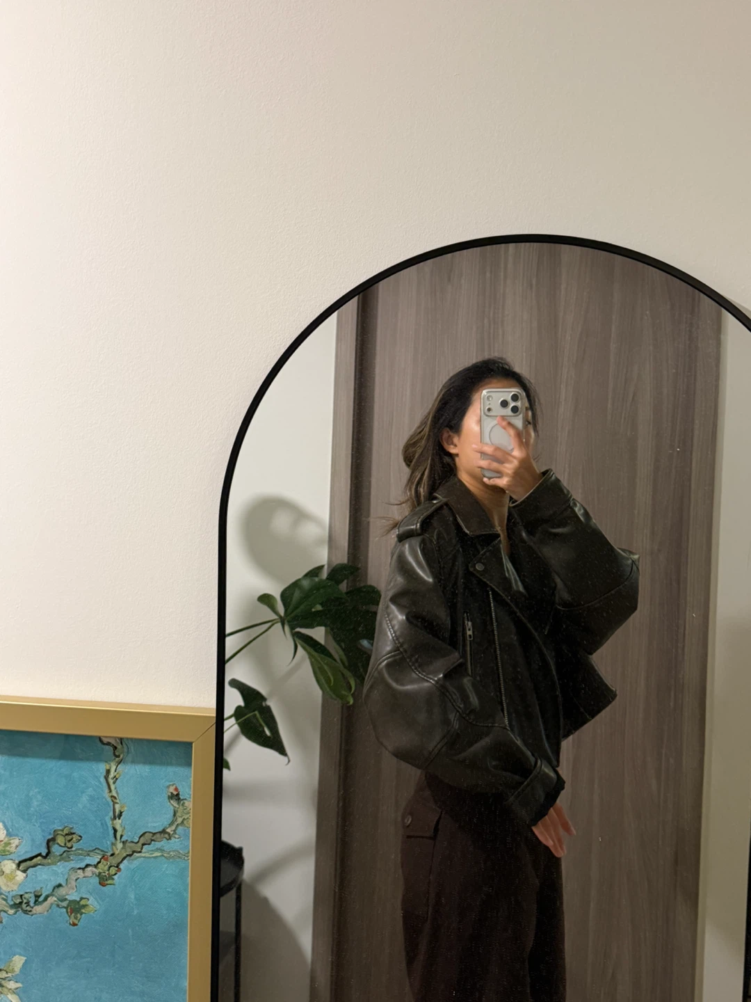 Zara Faux Leather Biker Jacket xl - photo 2