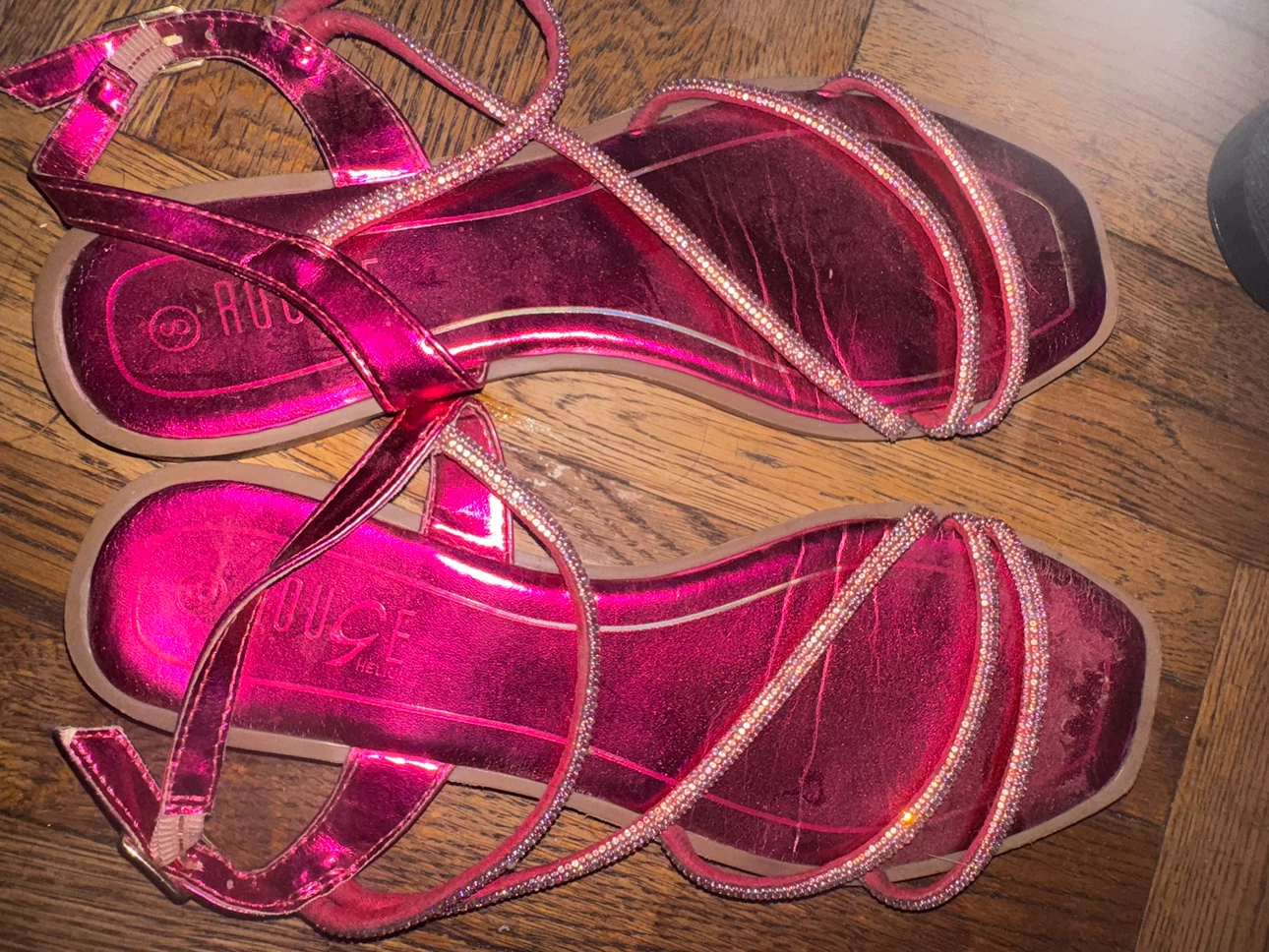 Rouge Helium Pink Sandals Size 8