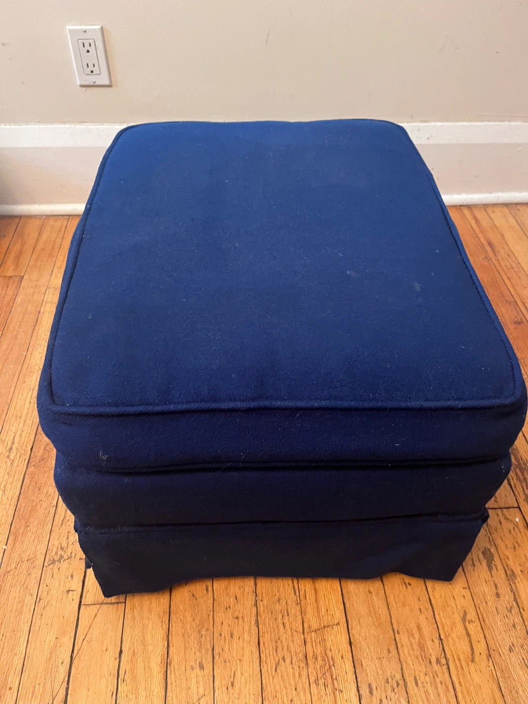Blue foot stool