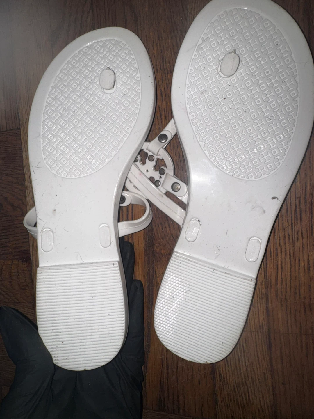 Tory Burch White Thong Sandals