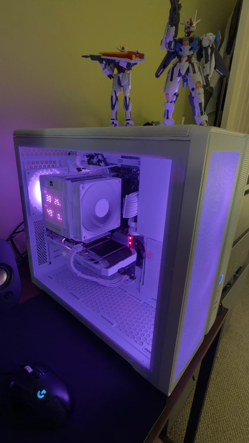 Black and White Gaming PC