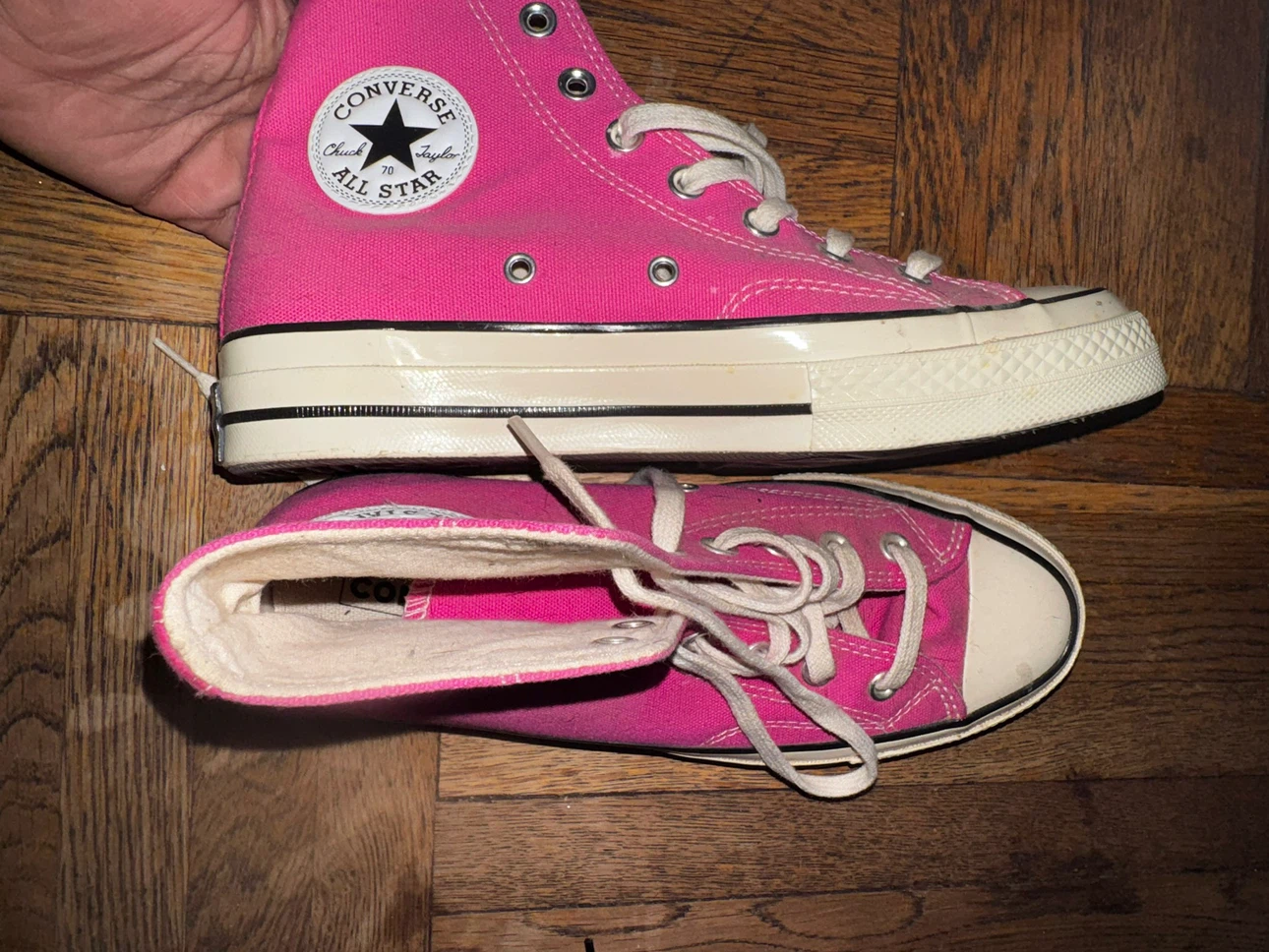 Converse Chuck 70 High Top Pink Sneakers - photo 3