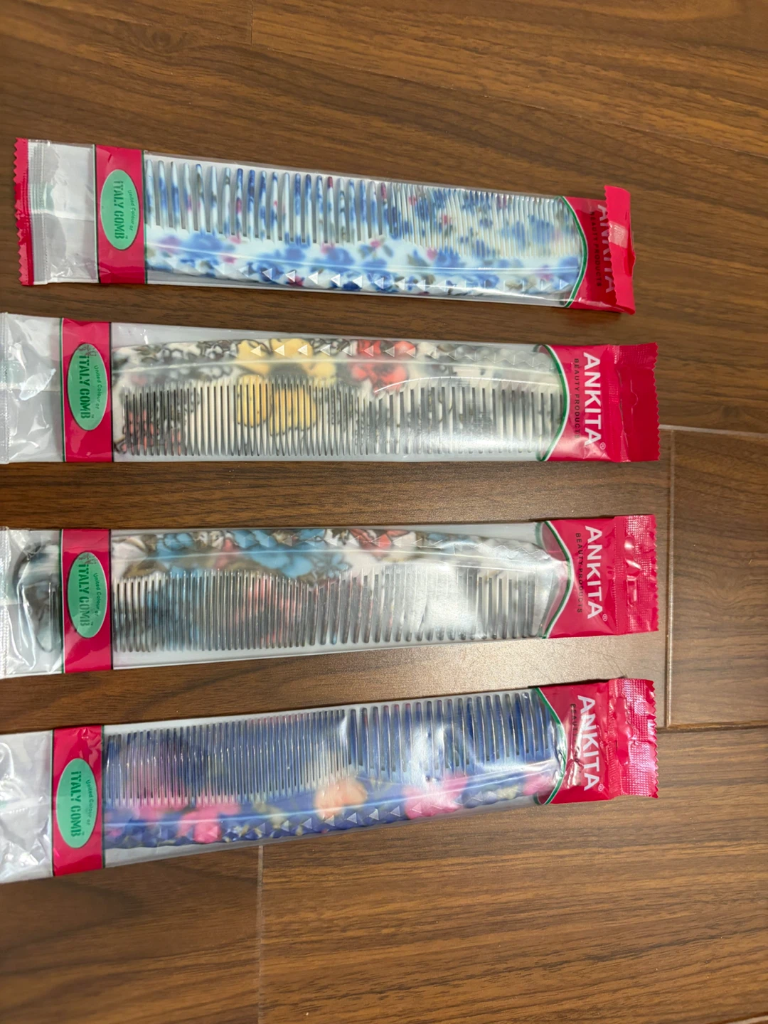 Set of 4 hair combs for $5