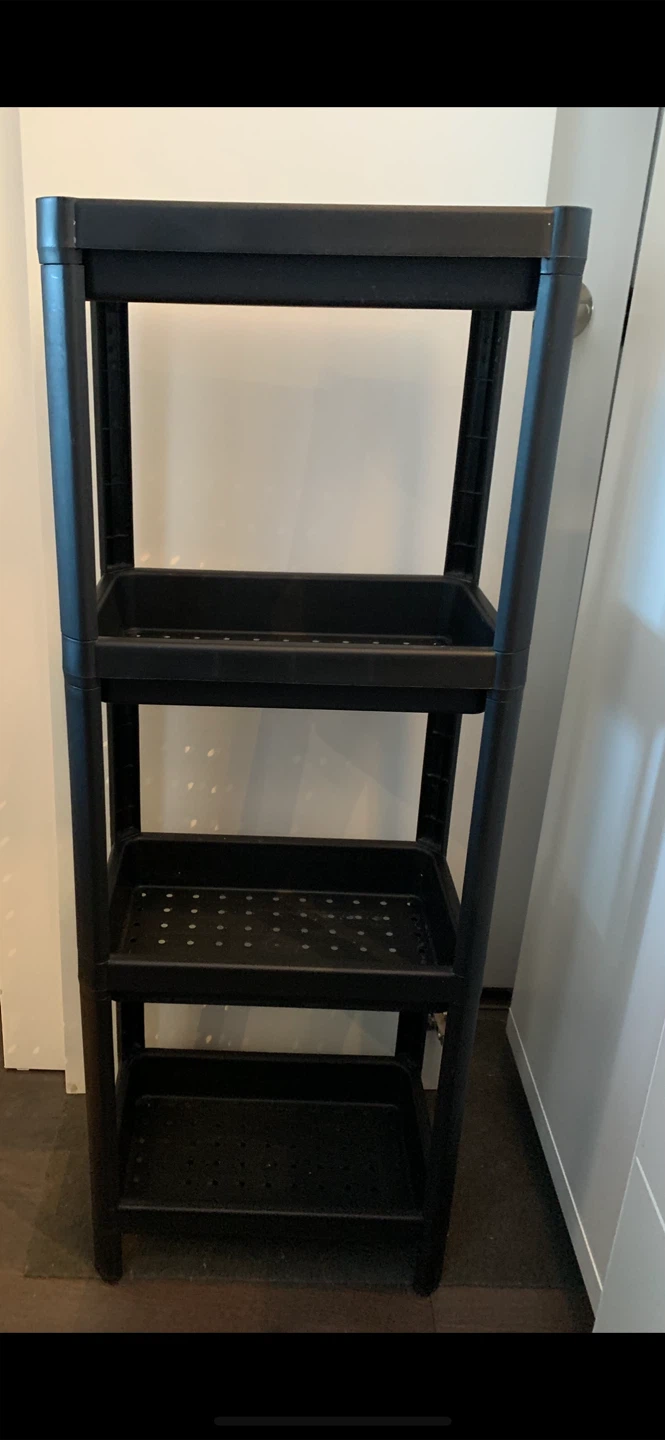 IKEA VESKEN Shelf Unit Black (2 units) - photo 2