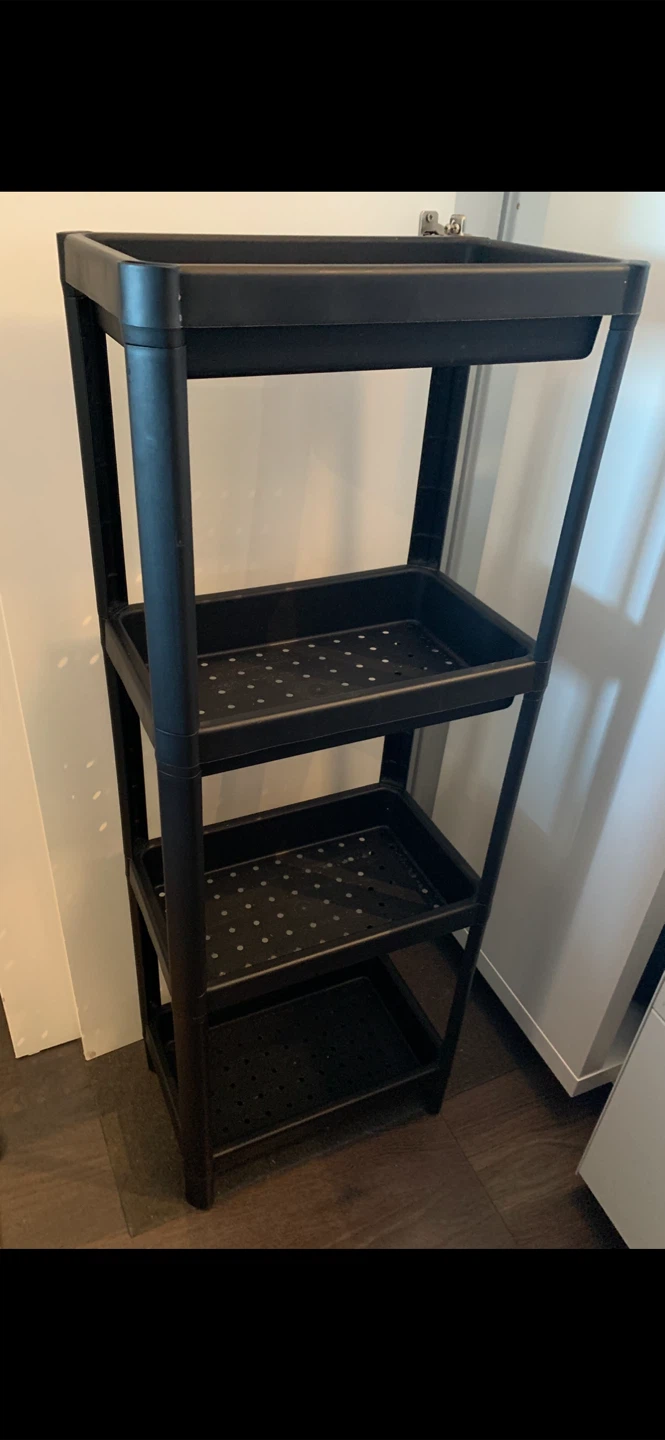 IKEA VESKEN Shelf Unit Black (2 units) - photo 3