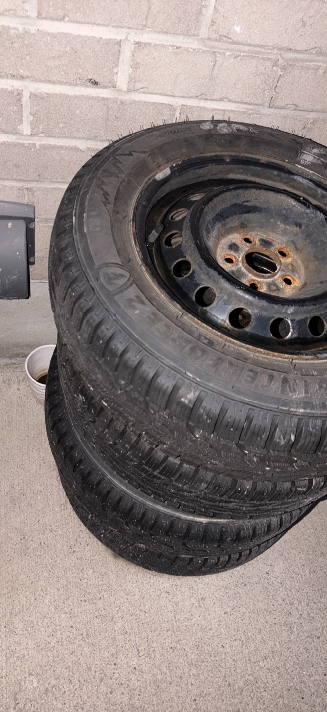 4 Firestone Winterforce 4 Winter Tires with Rims - photo 2