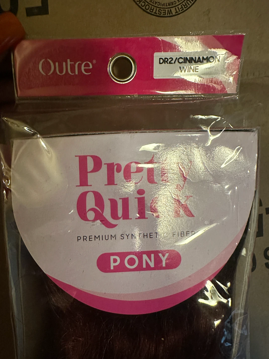 Outre Pretty Quick Lyla 30 inch Pony - DR2/Cinnamon Wine - photo 2