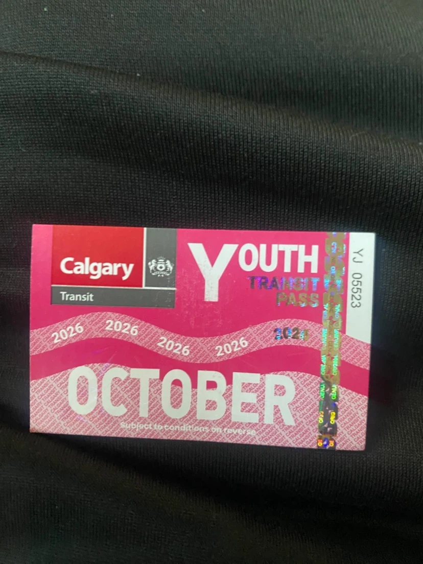 Calgary Transit October 2026 Youth Pass