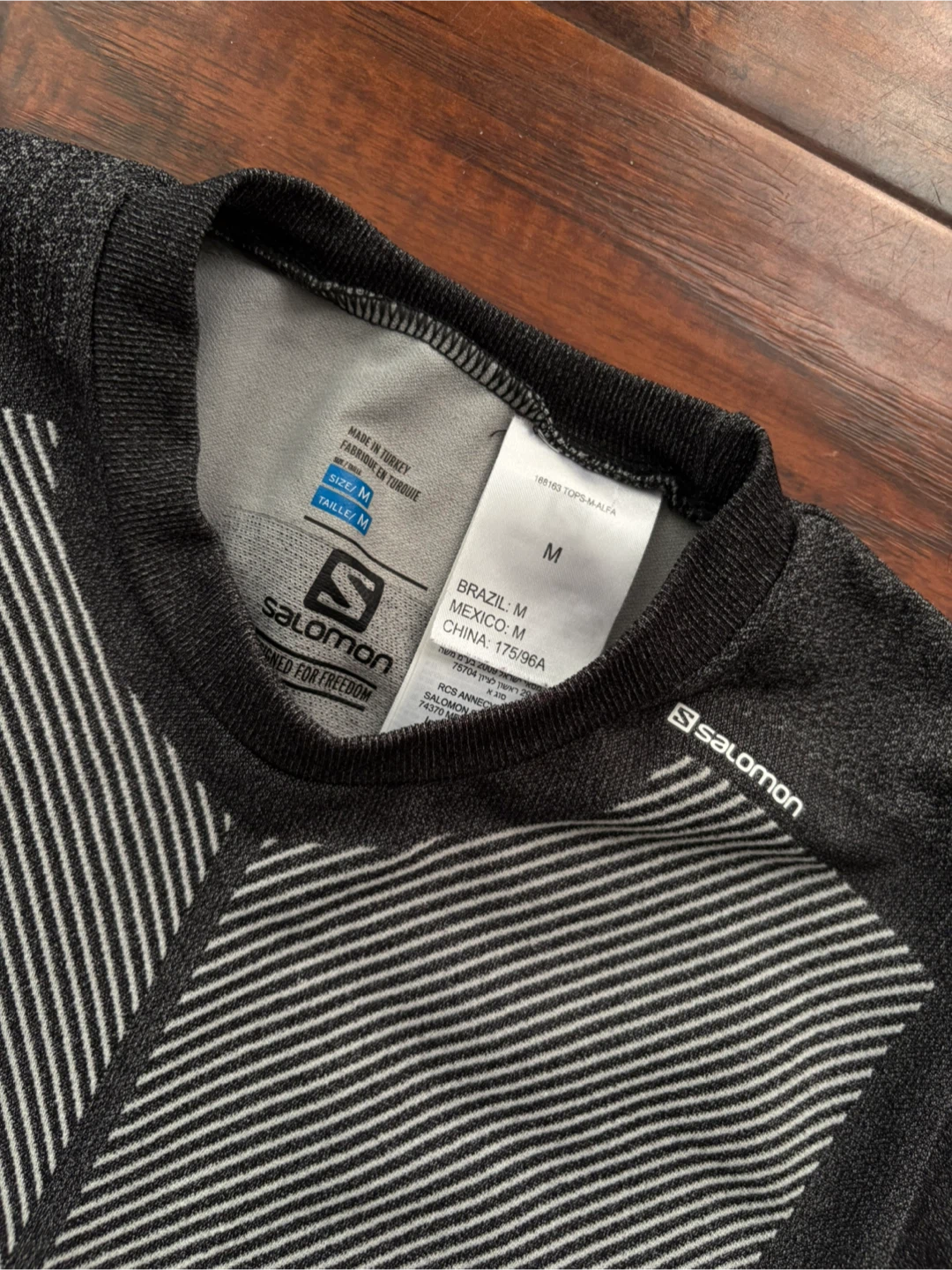 Salomon active long sleeve top M run hike bike sport - photo 3