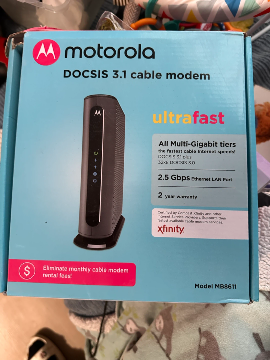 Motorola DOCSIS 3.1 Cable Modem MB8611
