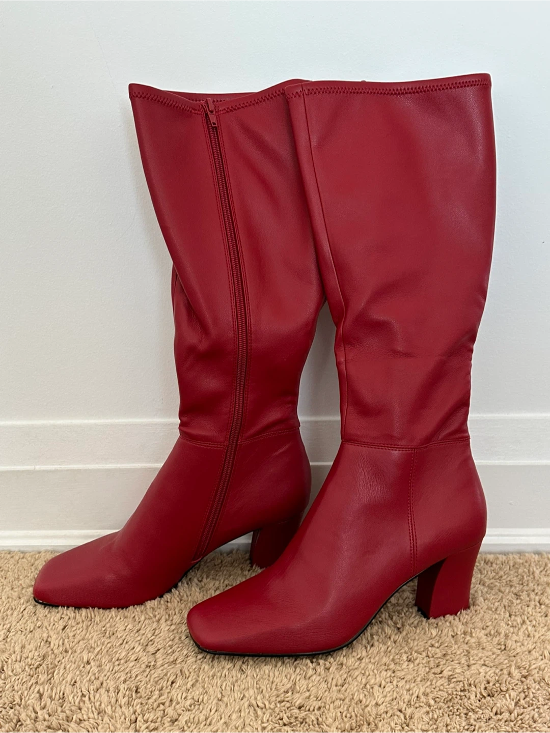 Red Knee-High Boots - photo 2