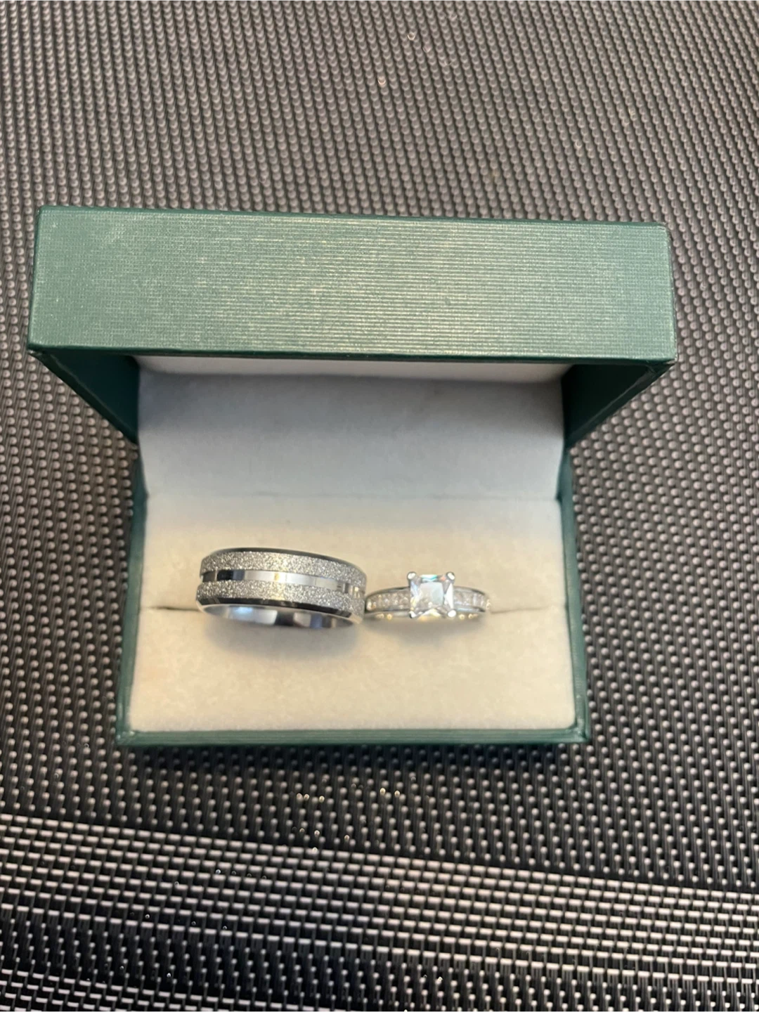 Two-Piece Silver Tone Ring Set