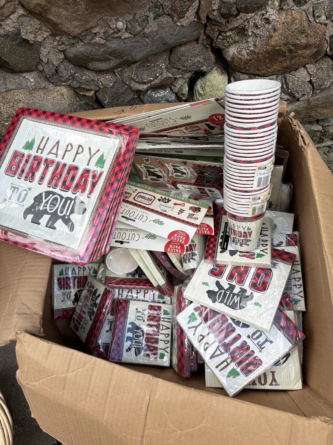 Amscan Little Lumberjack Birthday Party Supplies Lot - photo 2