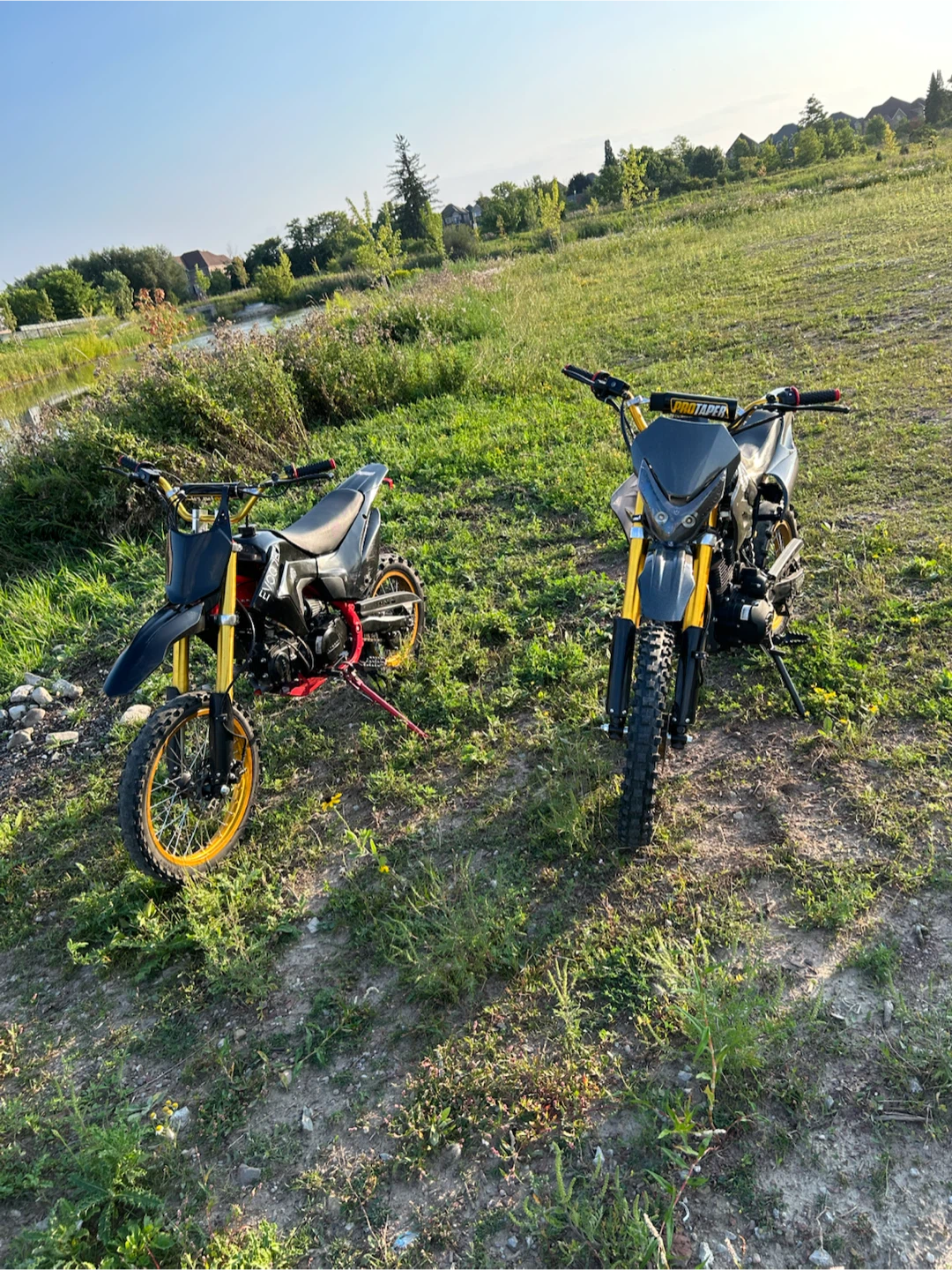 Two Evoque Dirt Bikes mint condition
