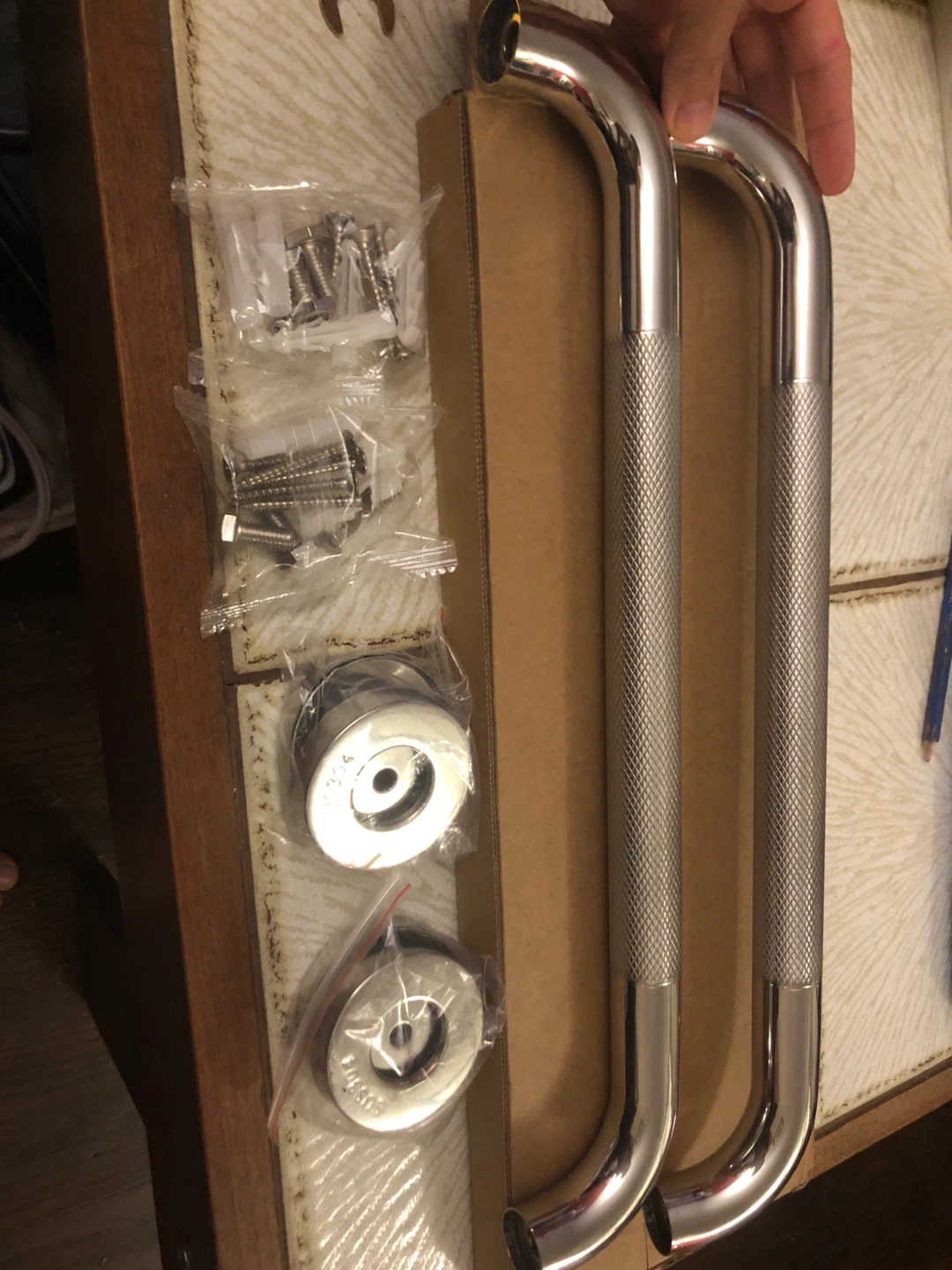 Grab bars for bathroom accessibility