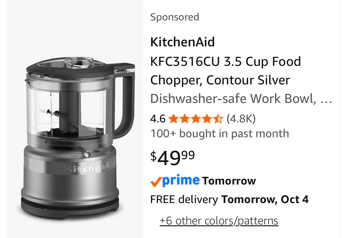 KitchenAid 3.5 Cup Food Chopper - photo 3