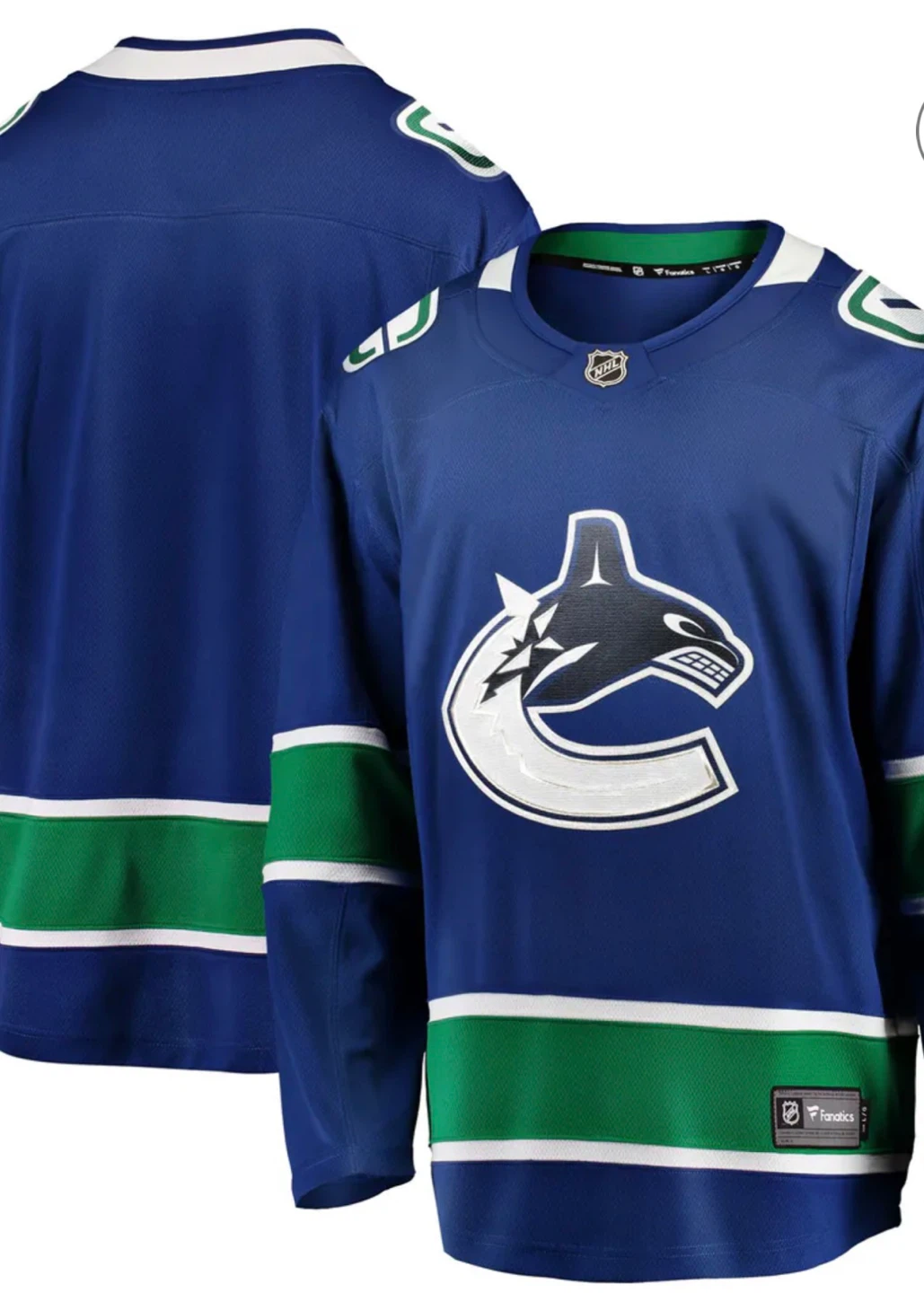 Vancouver Canucks Fanatics Jersey