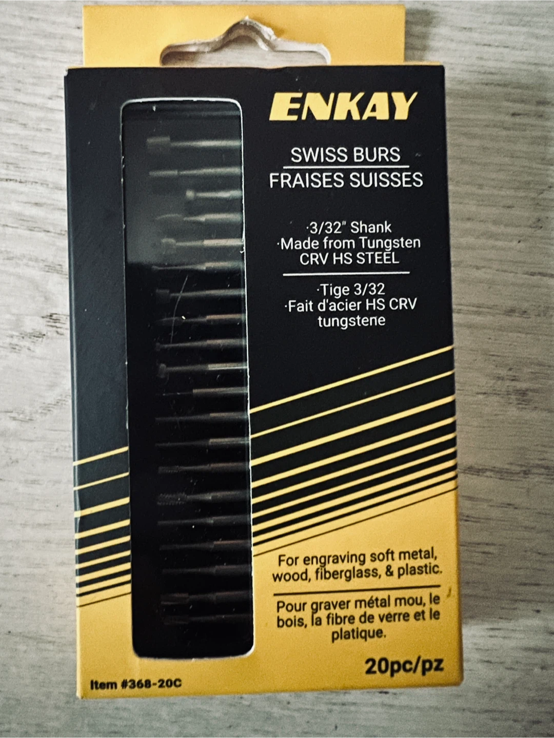Dremel 52pc Accessory Kit and Enkay 20pc Swiss Burs - photo 2