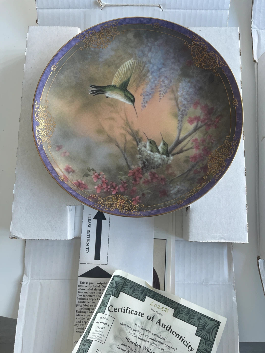 2 Bradford Exchange Nature's Little Treasures Plates - photo 3