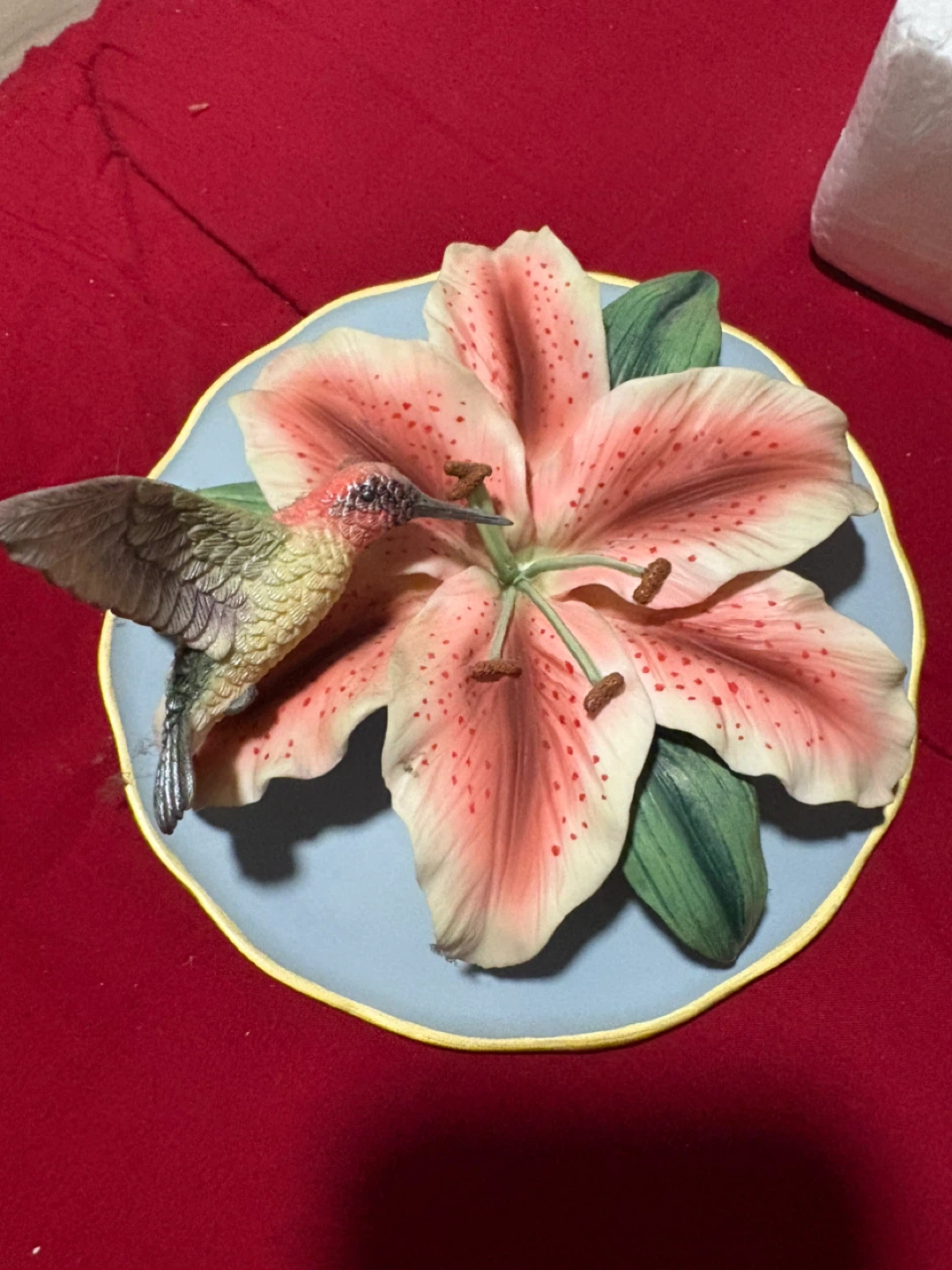 Bradford Exchange Fragile Beauty Celestial Lily Plate