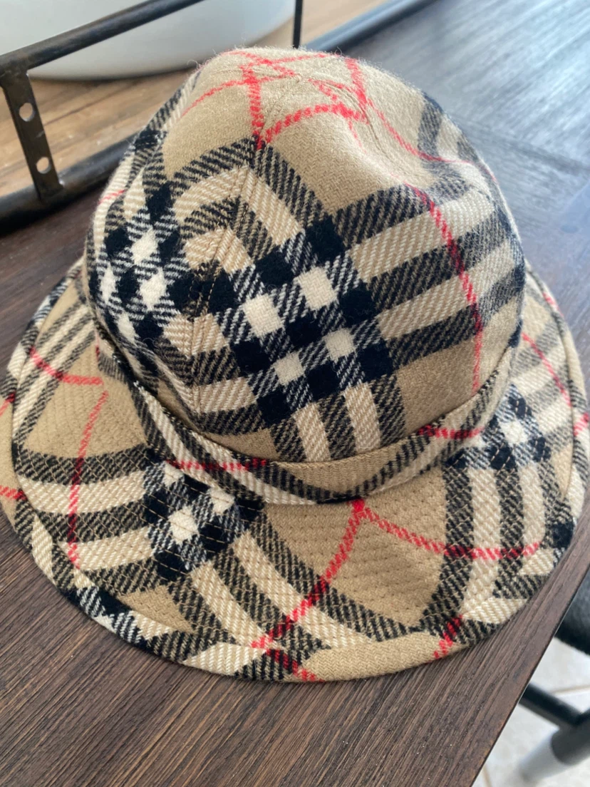 Burberrys Vintage Check Wool Bucket Hat