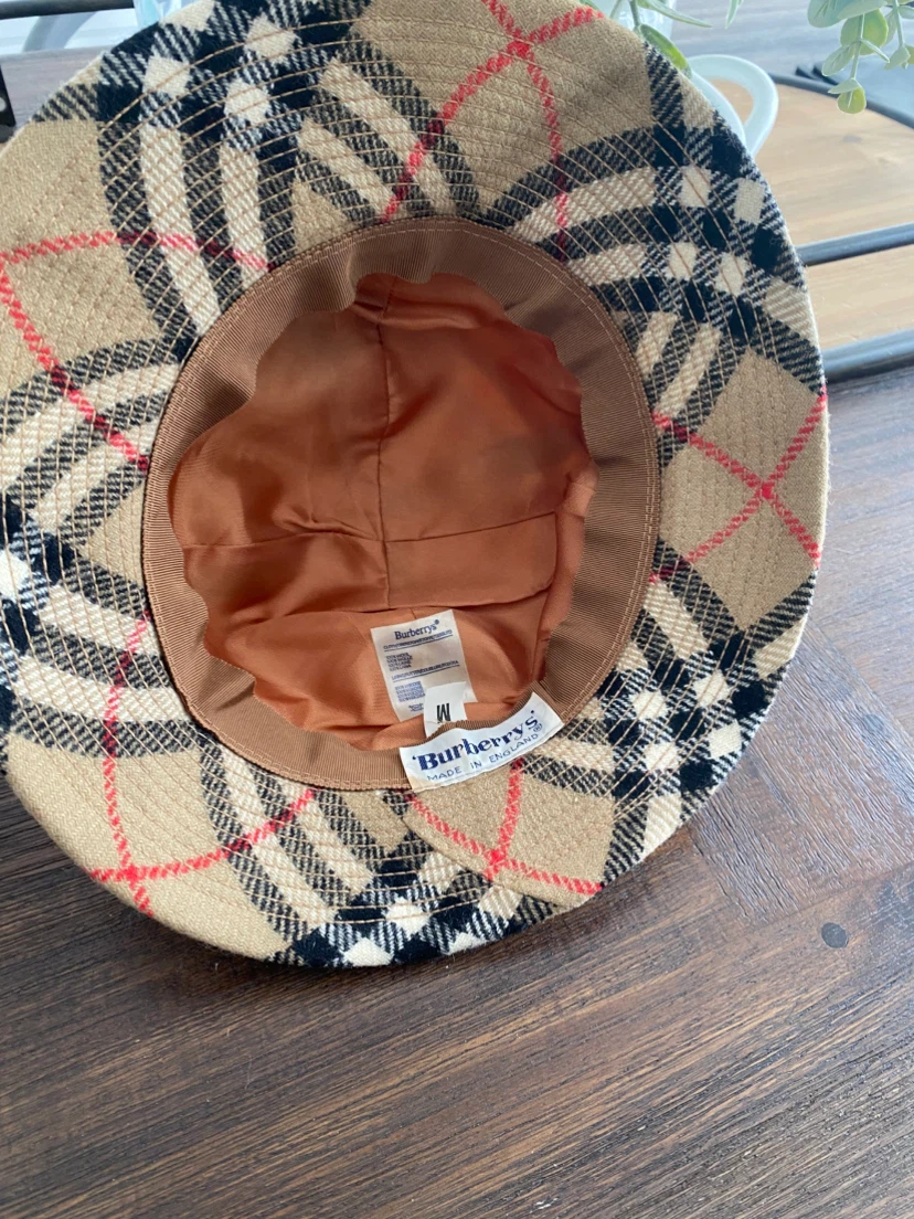 Burberrys Vintage Check Wool Bucket Hat - photo 4
