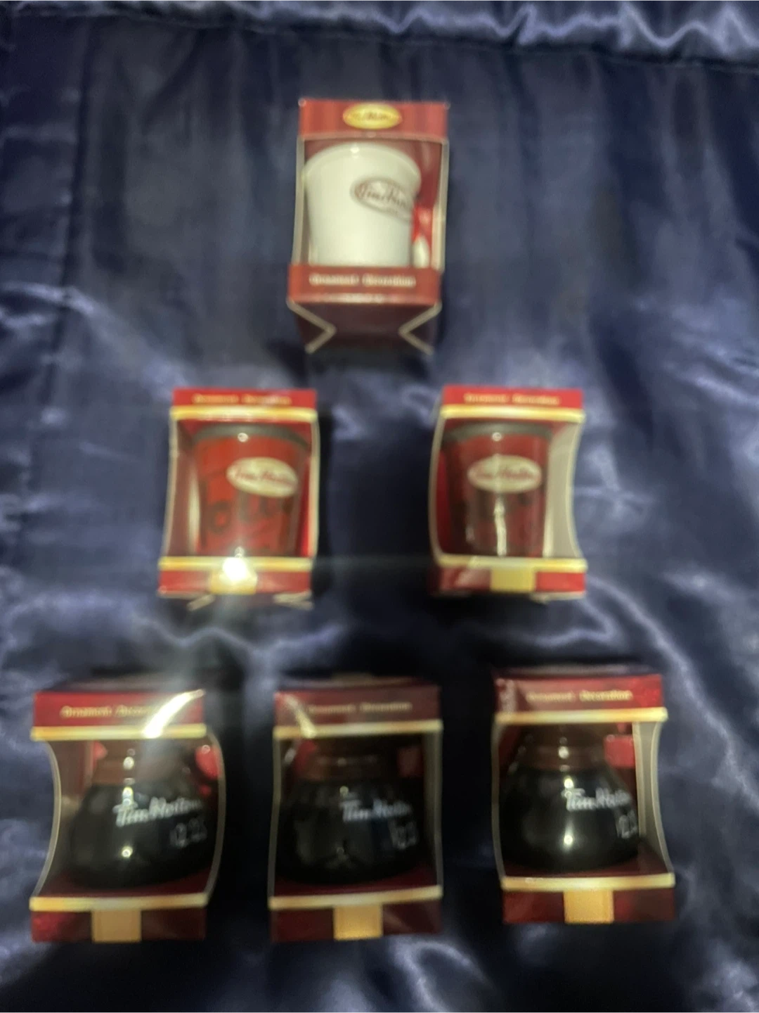 Set of 6 Tim Hortons Ornament Decorations