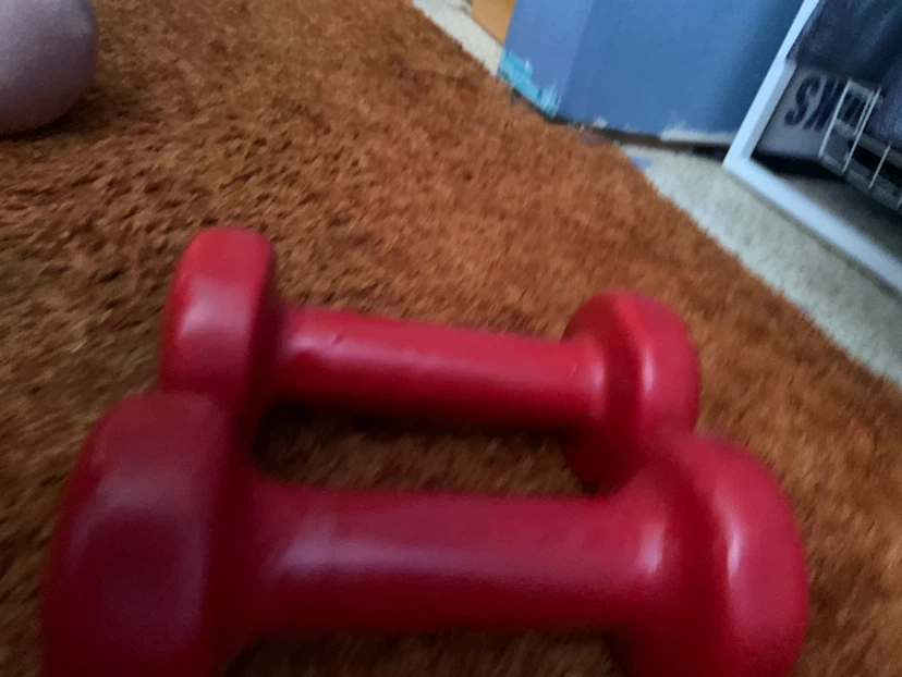 Pair of Red Dumbbells