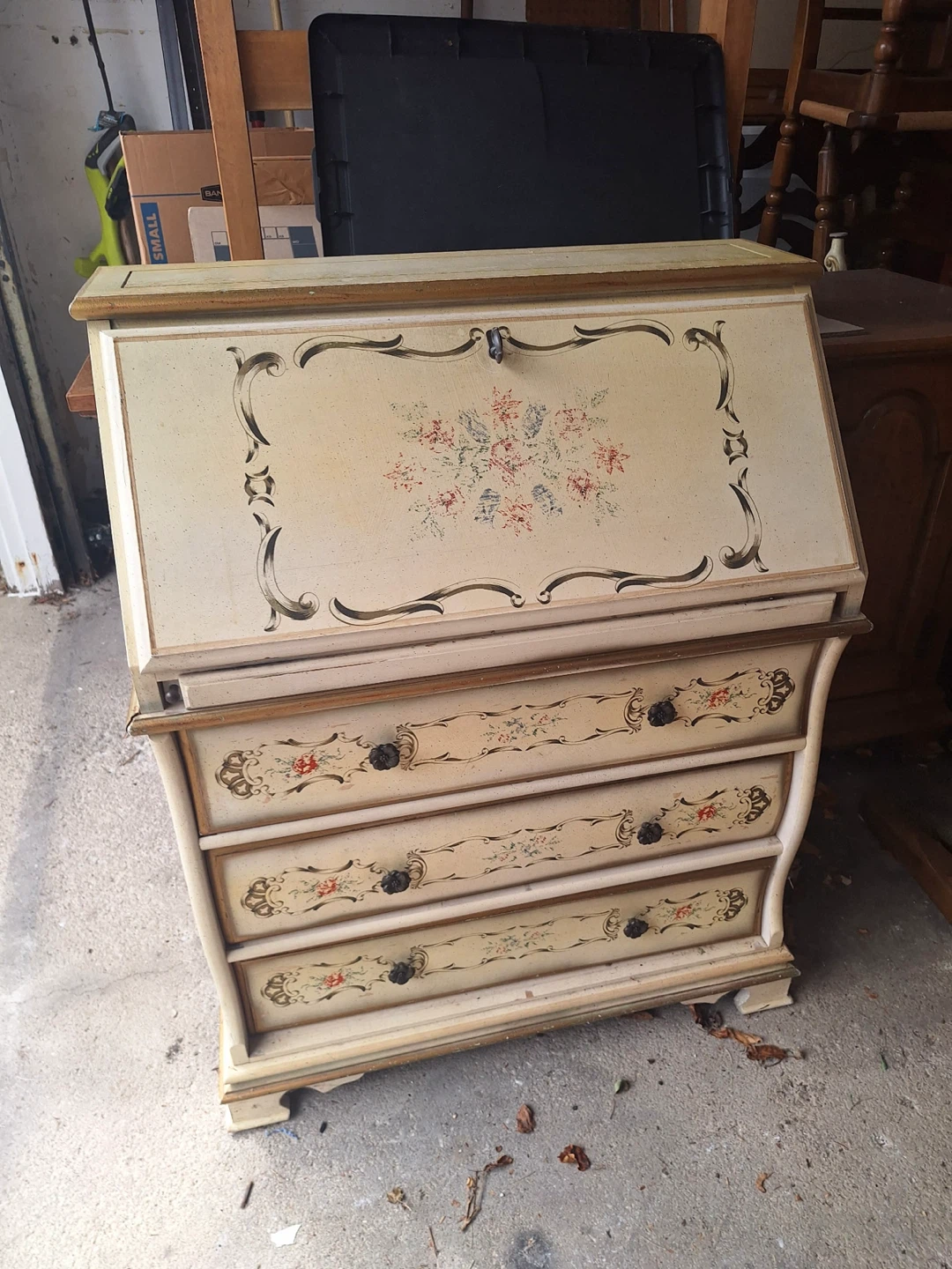 Vintage Painted Dresser with Drawers