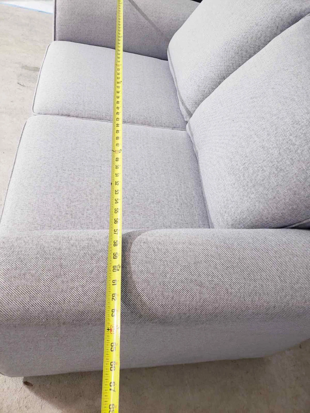 Light Grey Loveseat Sofa ( Delivery Available ) - photo 2