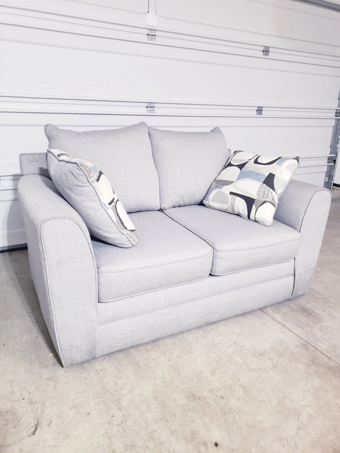 Light Grey Loveseat Sofa ( Delivery Available ) - photo 3