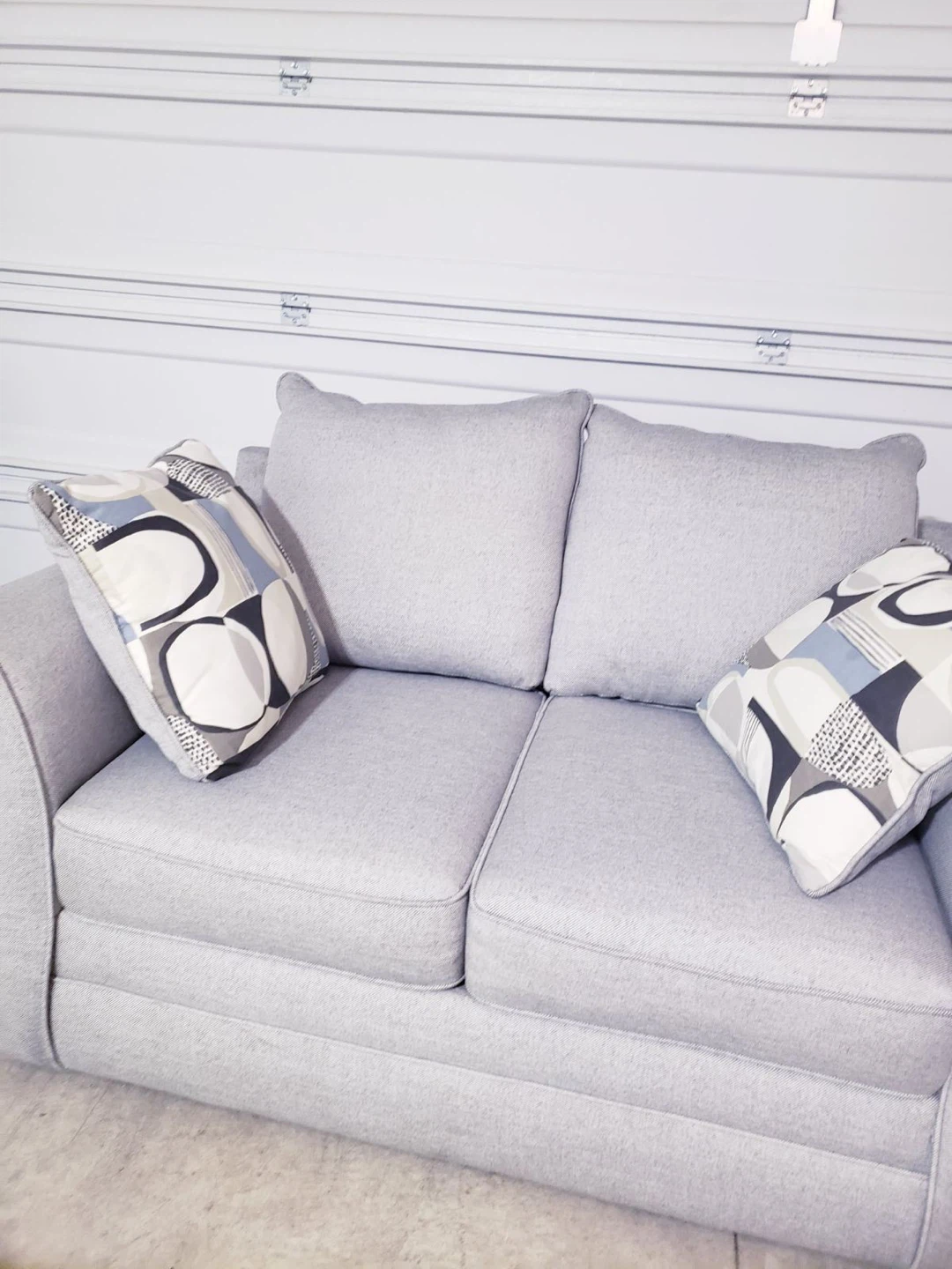 Light Grey Loveseat Sofa ( Delivery Available ) - photo 4