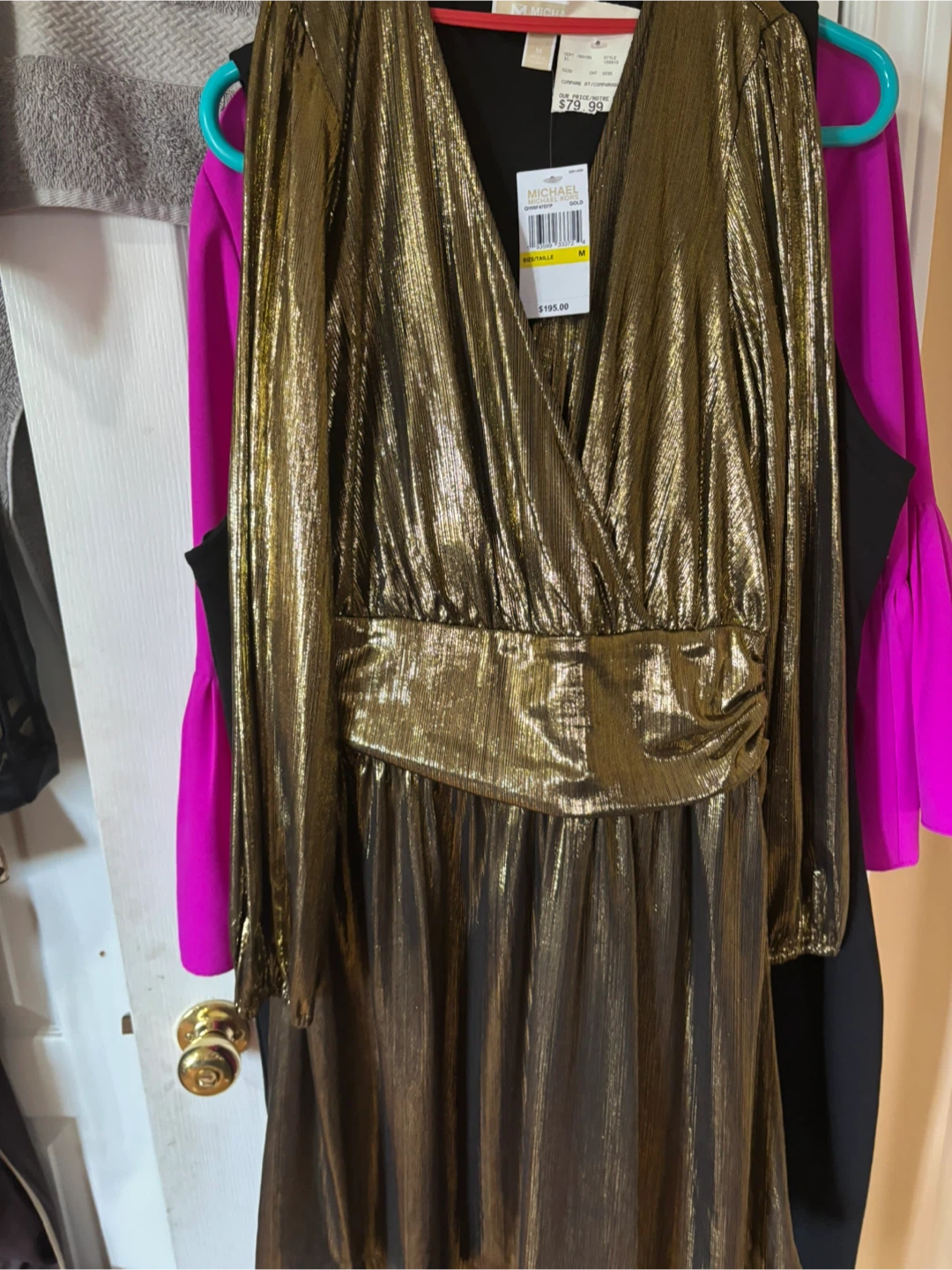 MICHAEL Michael Kors Gold Metallic Dress - photo 4