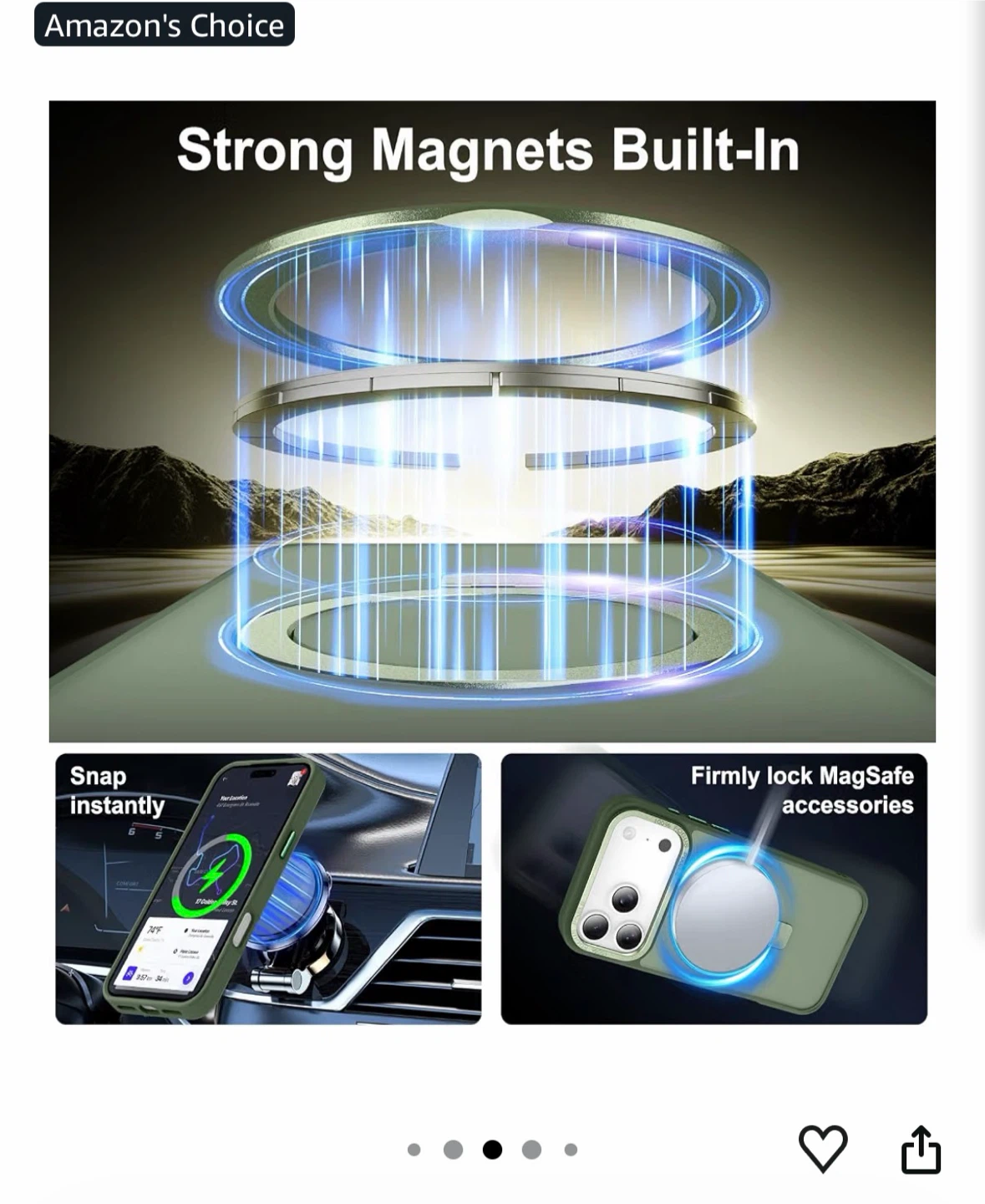 iPhone 18 Pro Max Magnetic Case in Midnight Green - photo 2