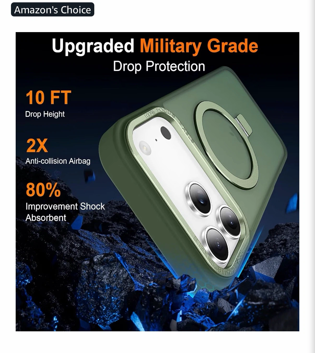 iPhone 18 Pro Max Magnetic Case in Midnight Green - photo 4