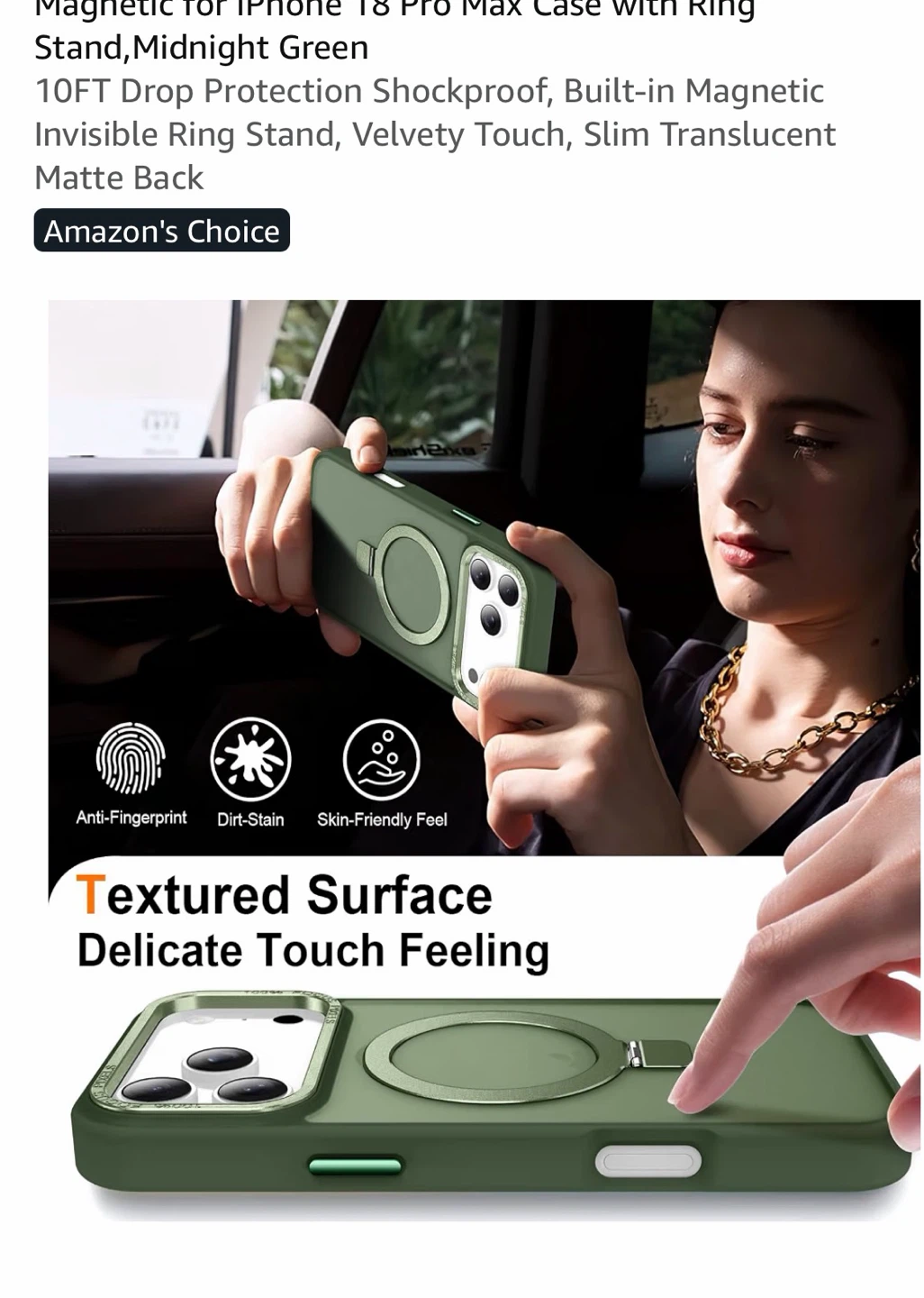 iPhone 18 Pro Max Magnetic Case in Midnight Green - photo 5