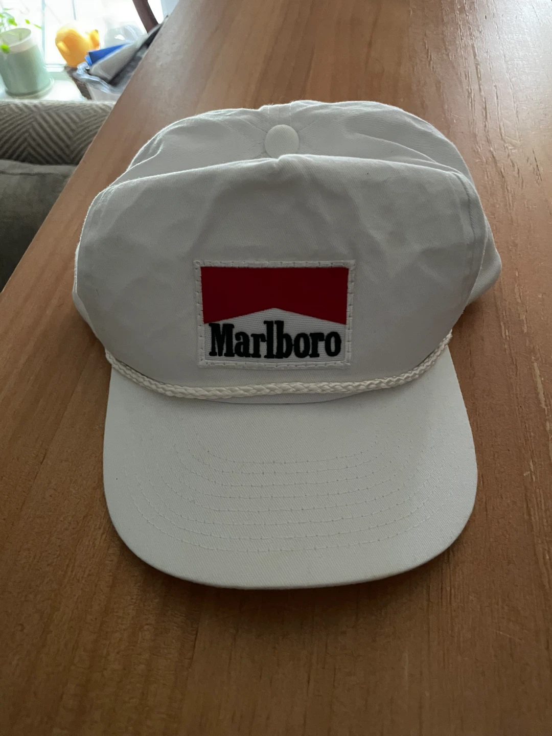 Marlboro White Snapback Hat